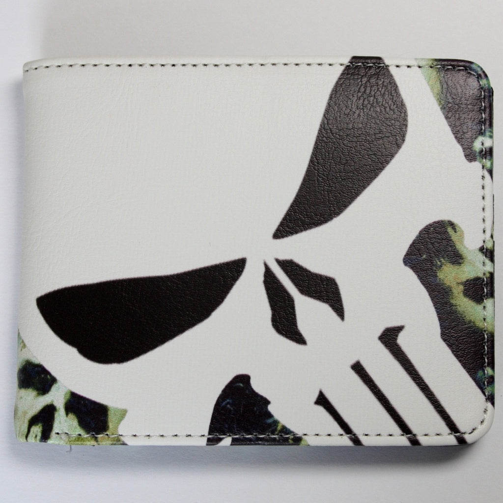 Punisher Skull Men Wallet Heroes Coins Cards Bifold