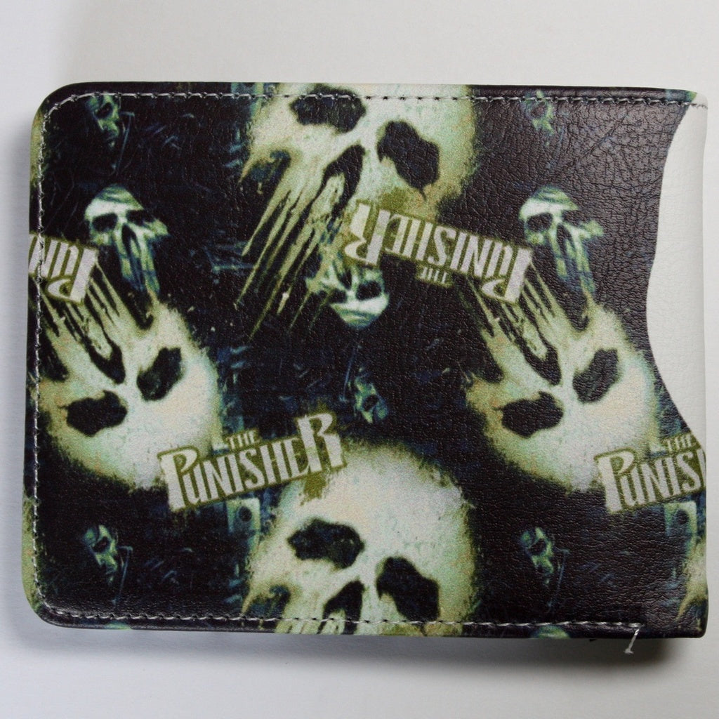 Punisher Skull Men Wallet Heroes Coins Cards Bifold