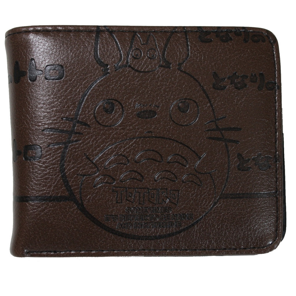 Wallet My Neighbor Totoro Ghibli Anime Men Boy Brown Trifold