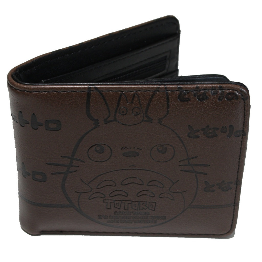 Wallet My Neighbor Totoro Ghibli Anime Men Boy Brown Trifold