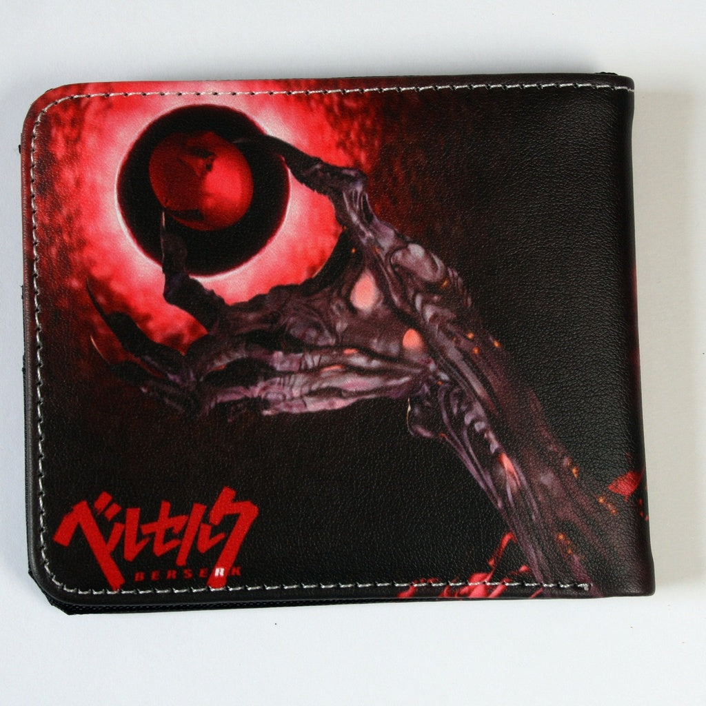 Berserk Overlord Egg Behelit Egg of King Men Wallet Anime Bifold Coins