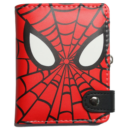 Spider Man Men Wallet Comics Heroes Coins Button Closure