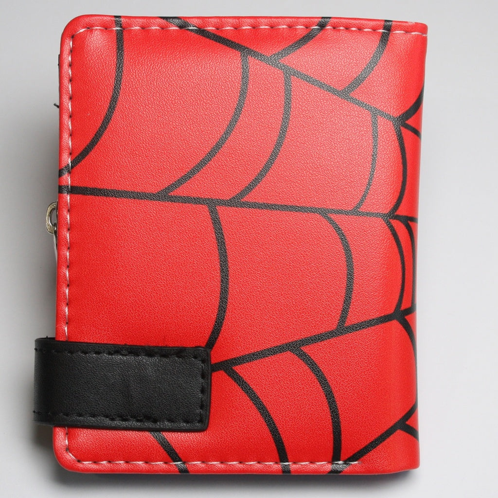 Spider Man Men Wallet Comics Heroes Coins Button Closure