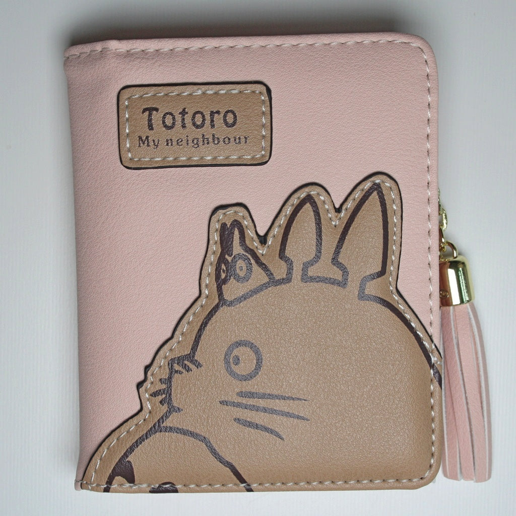 My Neighbor Totoro Pink Purse Small Purse Women Girl Lady Zip