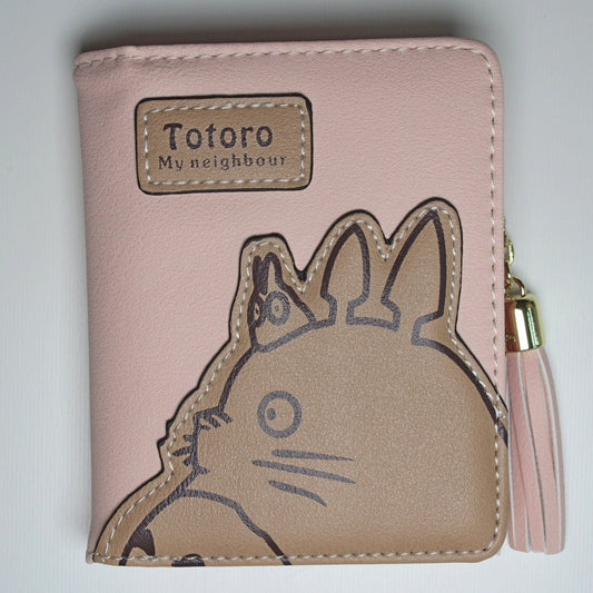 My Neighbor Totoro Pink Purse Small Purse Women Girl Lady Zip