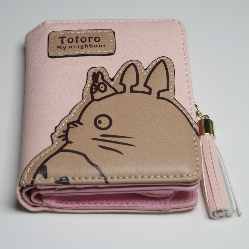 My Neighbor Totoro Pink Small Purse Women Girl Lady Zip