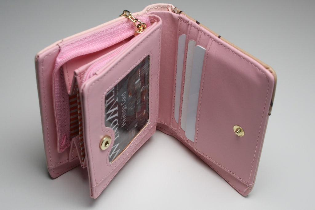 Pink top purse wallet