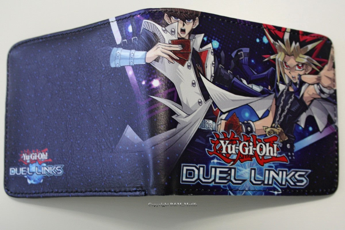 Yu-Gi-Oh Wallet Manga Anime Bifold Men Yugi Seto Coins Cards Notes-#MWAL0965