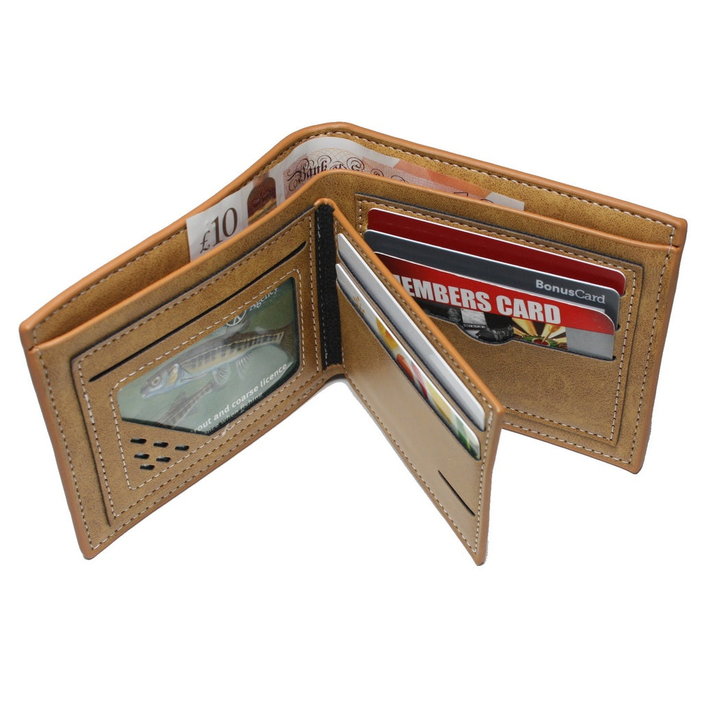 Charizard Charmeleon Charmander Men Wallet Brown Trifold