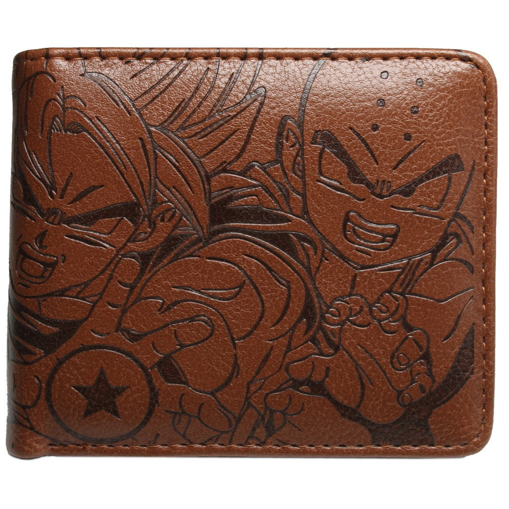 Goku Krillin Master Roshi Dragon Ball Z Men Wallet Anime Super Saiyan Brown Coins Cards Notes-Clothes, Shoes & Accessories:Men:Men's Accessories:Wallets-Brian and Mary accessories