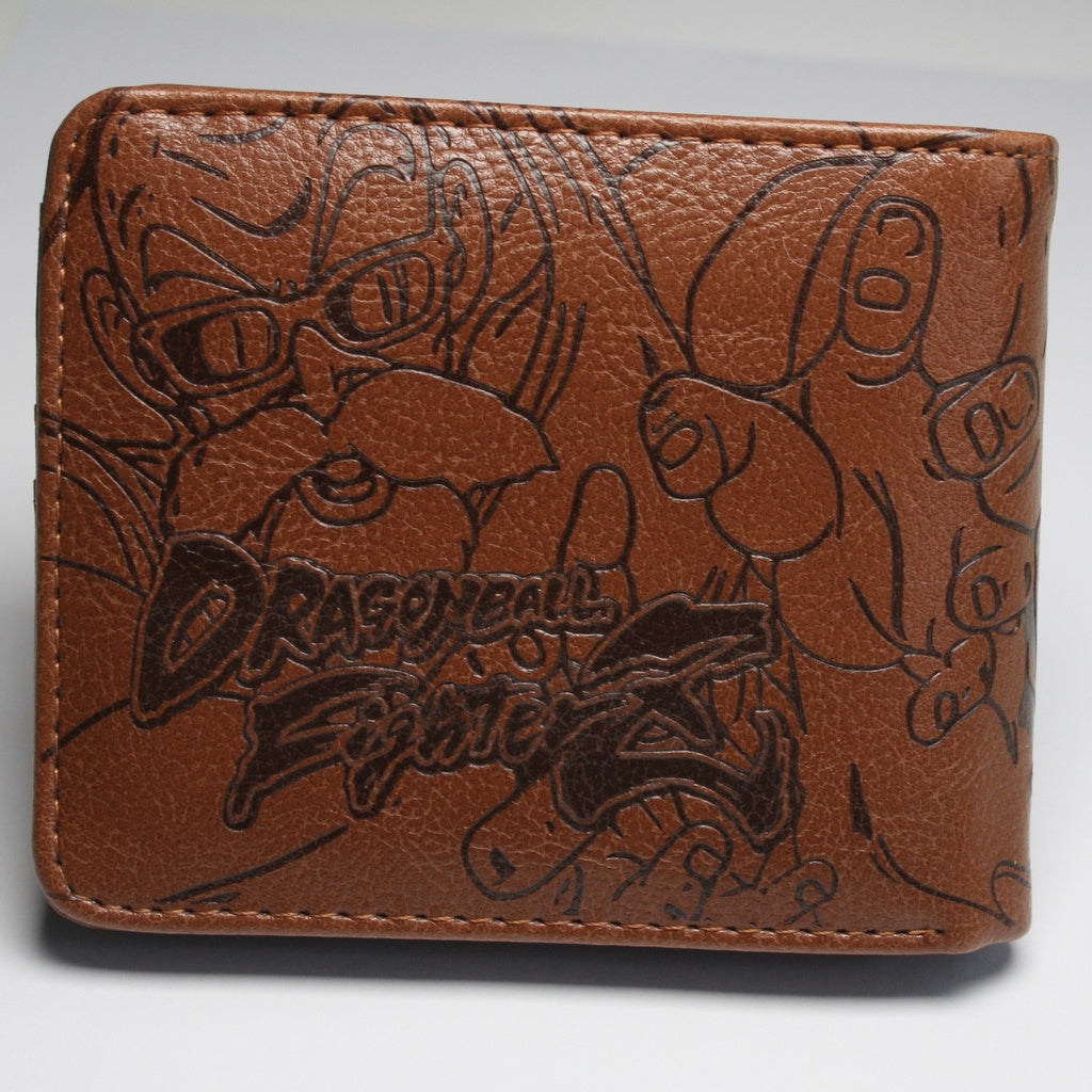 Goku Krillin Master Roshi Dragon Ball Z Men Wallet Anime Super Saiyan Brown Coins Cards Notes