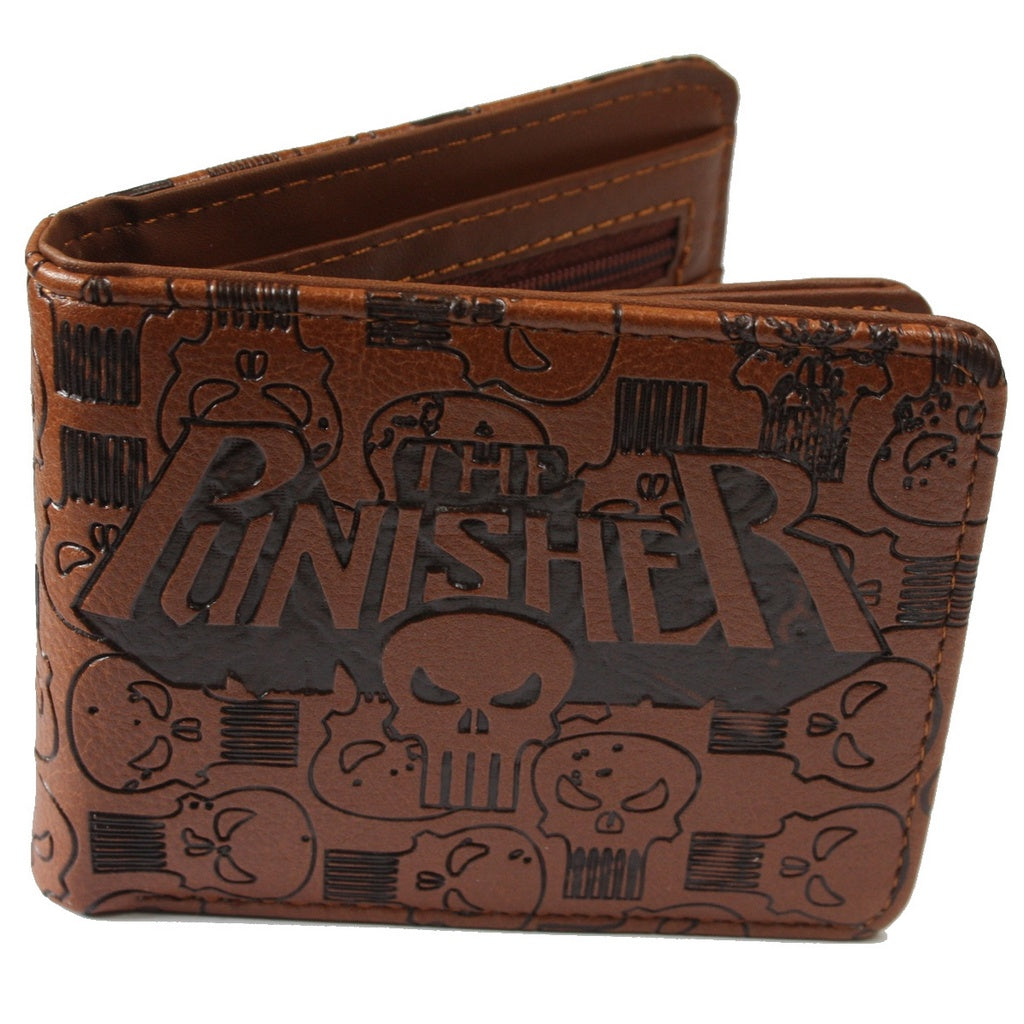 Punisher Skull Men Wallet Heroes Coins Cards Trifold