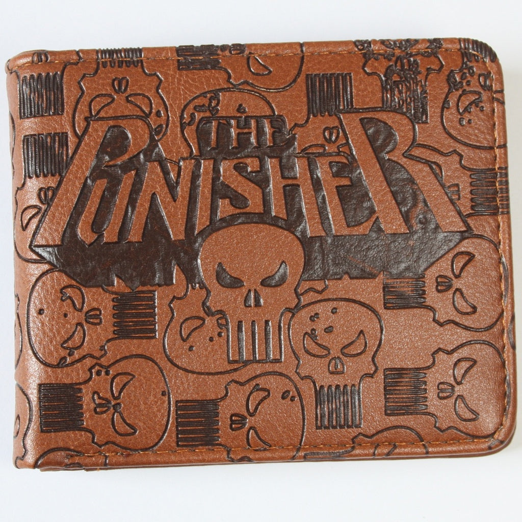 Punisher Skull Men Wallet Heroes Coins Cards Trifold