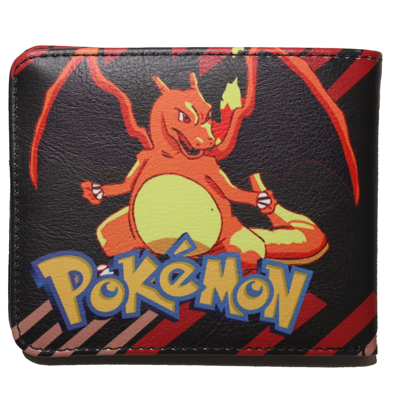 Charizard Charmeleon Charmander Men Wallet Black Coins-Clothes, Shoes & Accessories:Men:Men's Accessories:Wallets-Brian and Mary accessories