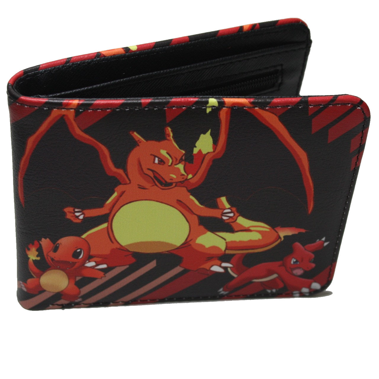 Charizard Charmeleon Charmander Men Wallet Black Coins-Clothes, Shoes & Accessories:Men:Men's Accessories:Wallets-Brian and Mary accessories