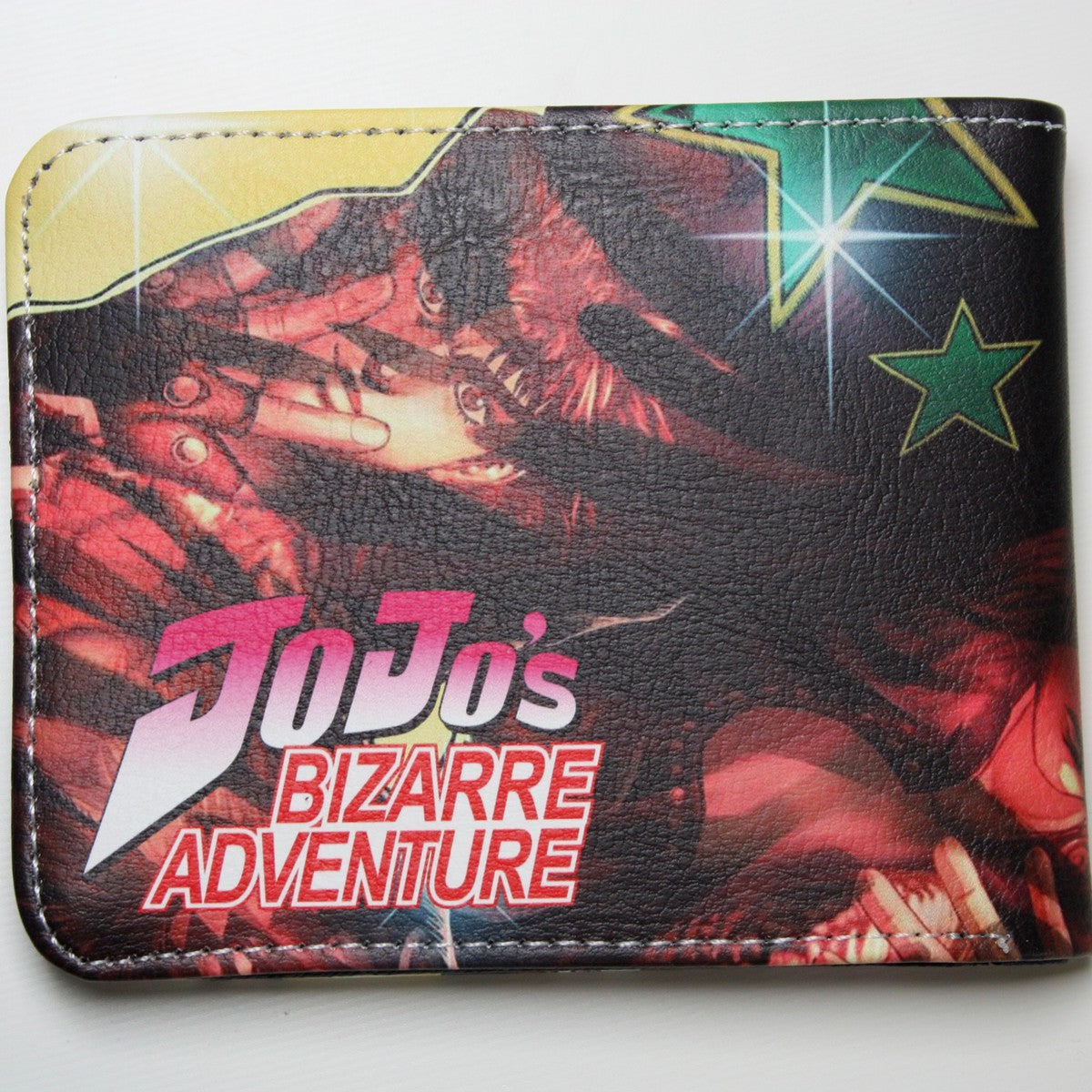 JoJo's Bizarre Adventure Men Wallet Anime Manga Bifold Cards Coins Notes-#MWAL0429