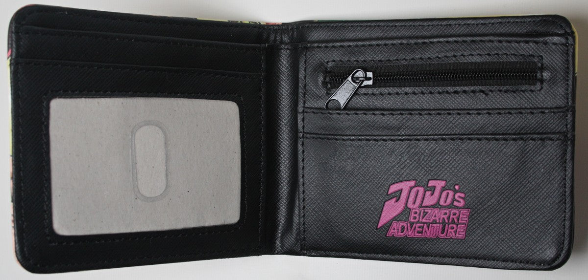 JoJo's Bizarre Adventure Men Wallet Anime Manga Bifold Cards Coins Notes-#MWAL0429