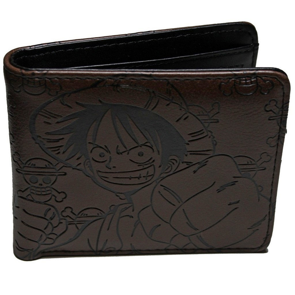 One Piece Luffy Men Wallet Anime Trifold Coins Cards Notes Holder-Clothes, Shoes & Accessories:Men:Men's Accessories:Wallets-Brian and Mary accessories