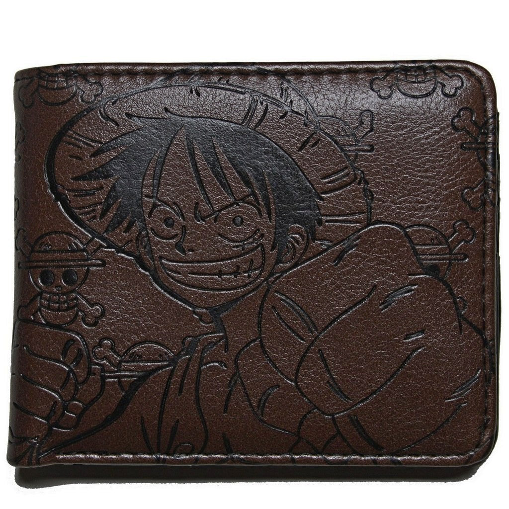 One Piece Luffy Men Wallet Anime Trifold Coins Cards Notes Holder-Clothes, Shoes & Accessories:Men:Men's Accessories:Wallets-Brian and Mary accessories