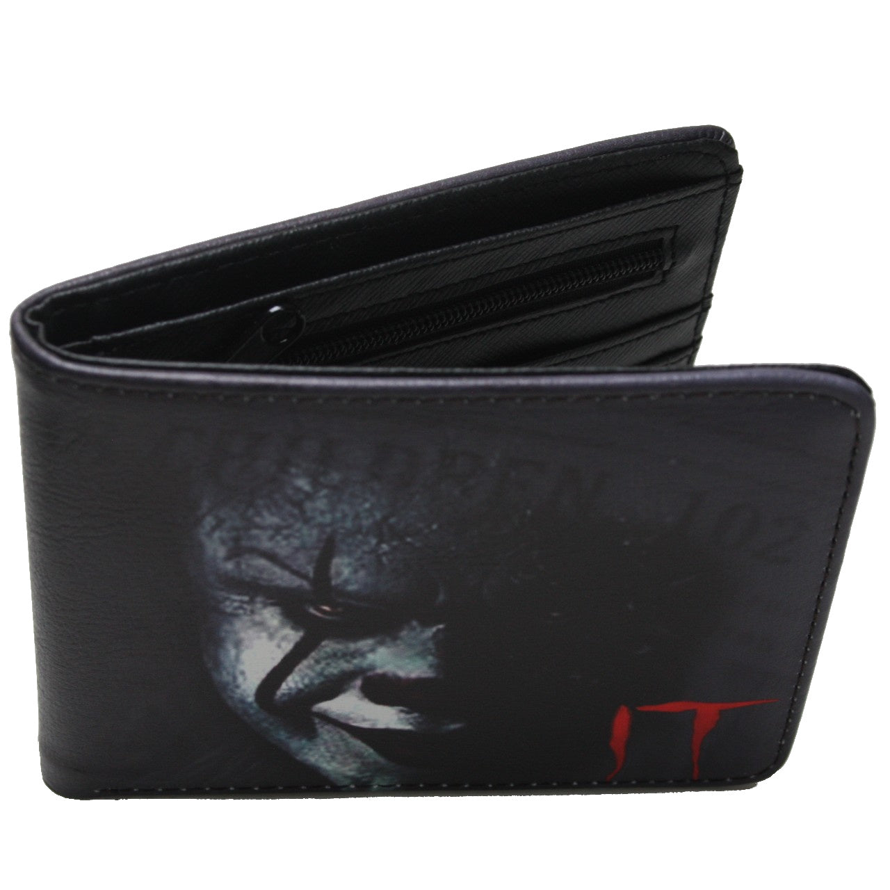 Pennywise Clown IT Joker Supernatural Horror Movie Men Wallet Coins-Clothes, Shoes & Accessories:Men:Men's Accessories:Wallets-Brian and Mary accessories