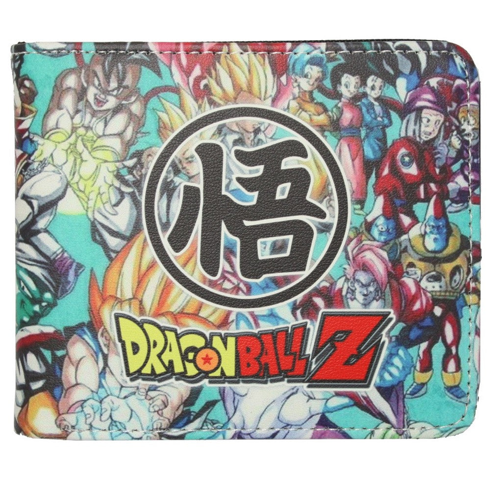 Dragon Ball Z Men Wallet Goku Saiyan Kanji Anime Coins Cards Notes-Clothes, Shoes & Accessories:Men:Men's Accessories:Wallets-Brian and Mary accessories