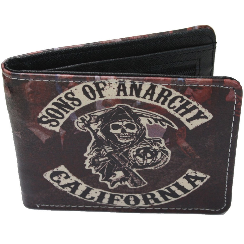 SOA Men Wallet SAMCRO Biker MC Cards Notes Coins Bifold-Clothes, Shoes & Accessories:Men:Men's Accessories:Wallets-Brian and Mary accessories