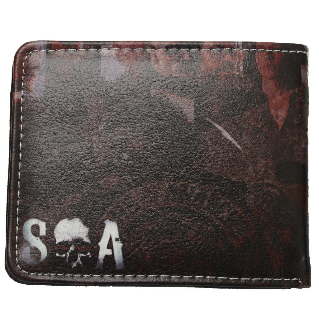 SOA Men Wallet SAMCRO Biker MC Cards Notes Coins Bifold-Clothes, Shoes & Accessories:Men:Men's Accessories:Wallets-Brian and Mary accessories