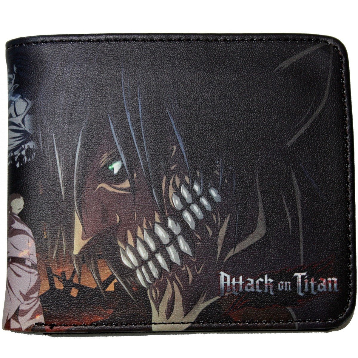 Attack on Titan Men Wallet Eren Reiner Titan Anime Bifold Coins Cards Notes Holder MWAL0411