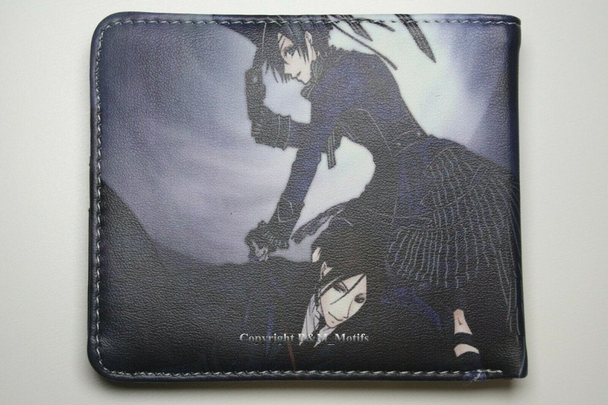 Black Butler Wallet Sebastian Ciel Anime Men Coins Cards Notes Holder MWAL0034