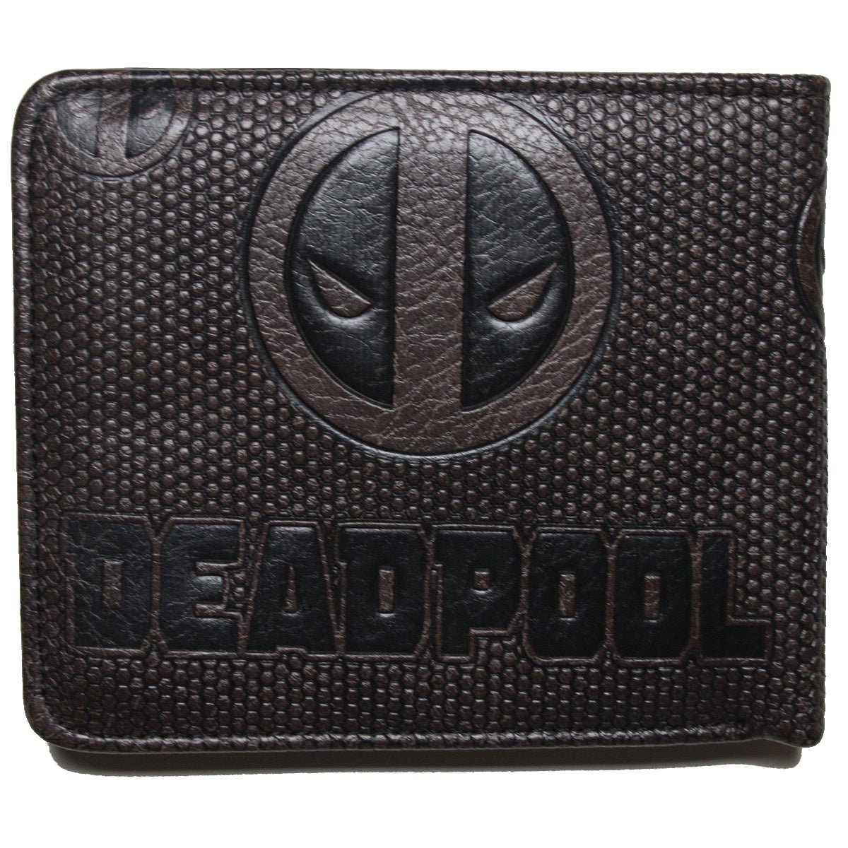 Deadpool Wallet Marvel Comics Heroes Men Brown Faux Leather Coins Cards MWAL0089