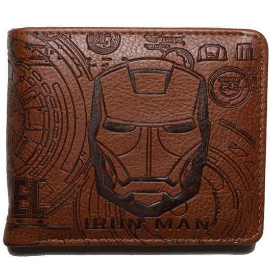 Iron Man Avengers Men Wallet Brown Coins Cards Notes MWAL0299