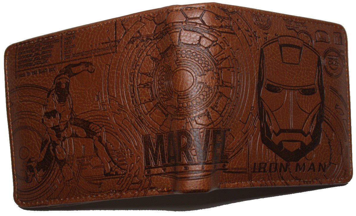 Iron Man Avengers Men Wallet Brown Coins Cards Notes MWAL0299