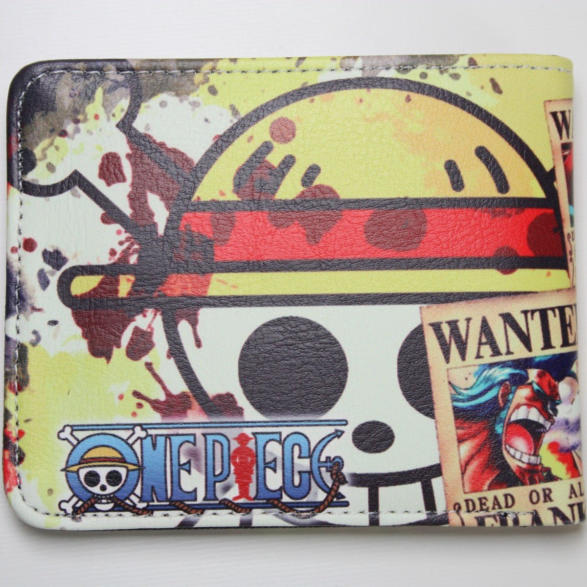 One Piece Luffy Bounty Men Wallet Anime Bifold Coins Cards Notes Holder MWAL0418