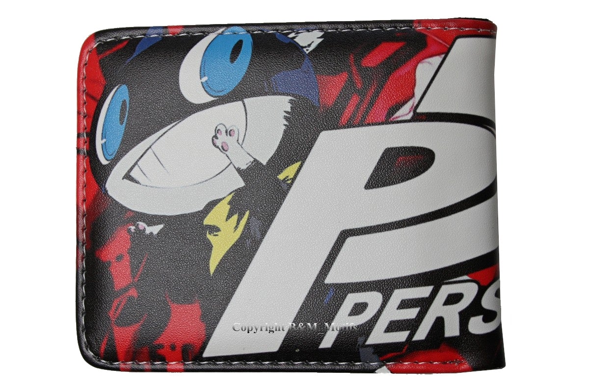 Persona 5 Game Men Wallet Faux Leather Coins Pocket Cards Notes Holder MWAL0479