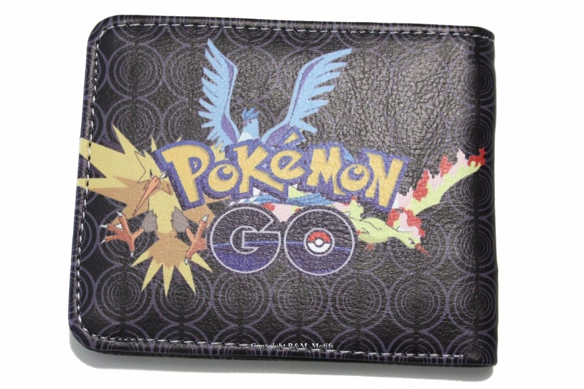 Pokemon GO Men Wallet Pikachu and Friends Nintendo Black Coins Cards Notes MWAL0494