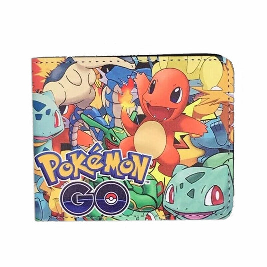 Pokemon GO Men Wallet Pikachu and Friends Nintendo Black Coins Cards Notes-#MWAL0492