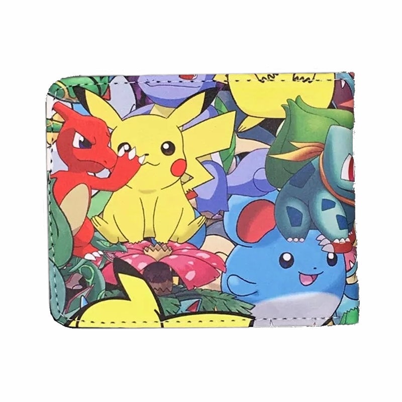 Pokemon GO Men Wallet Pikachu and Friends Nintendo Black Coins Cards Notes MWAL0492