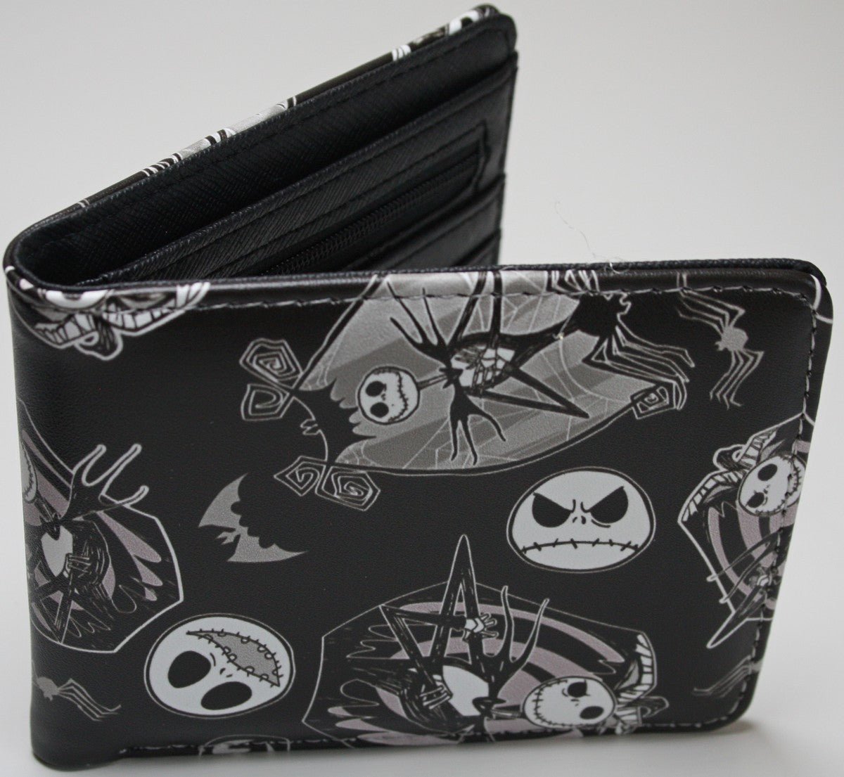 The Nightmare Before Christmas Men Wallet Black Bifold Coins Cards Notes Holder MWAL0800