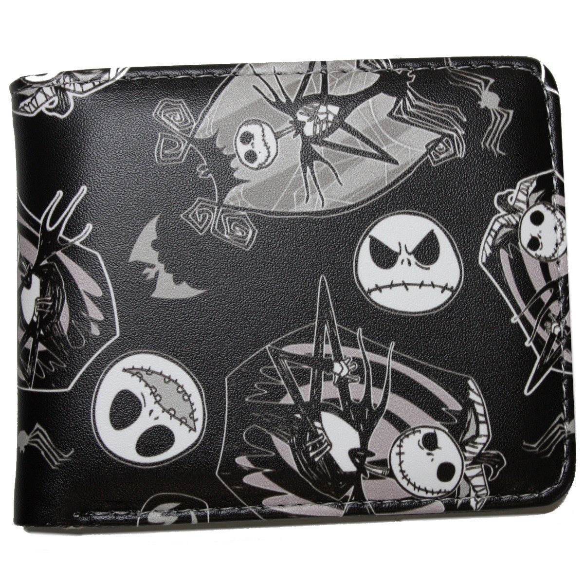 The Nightmare Before Christmas Men Wallet Black Bifold Coins Cards Notes Holder MWAL0800