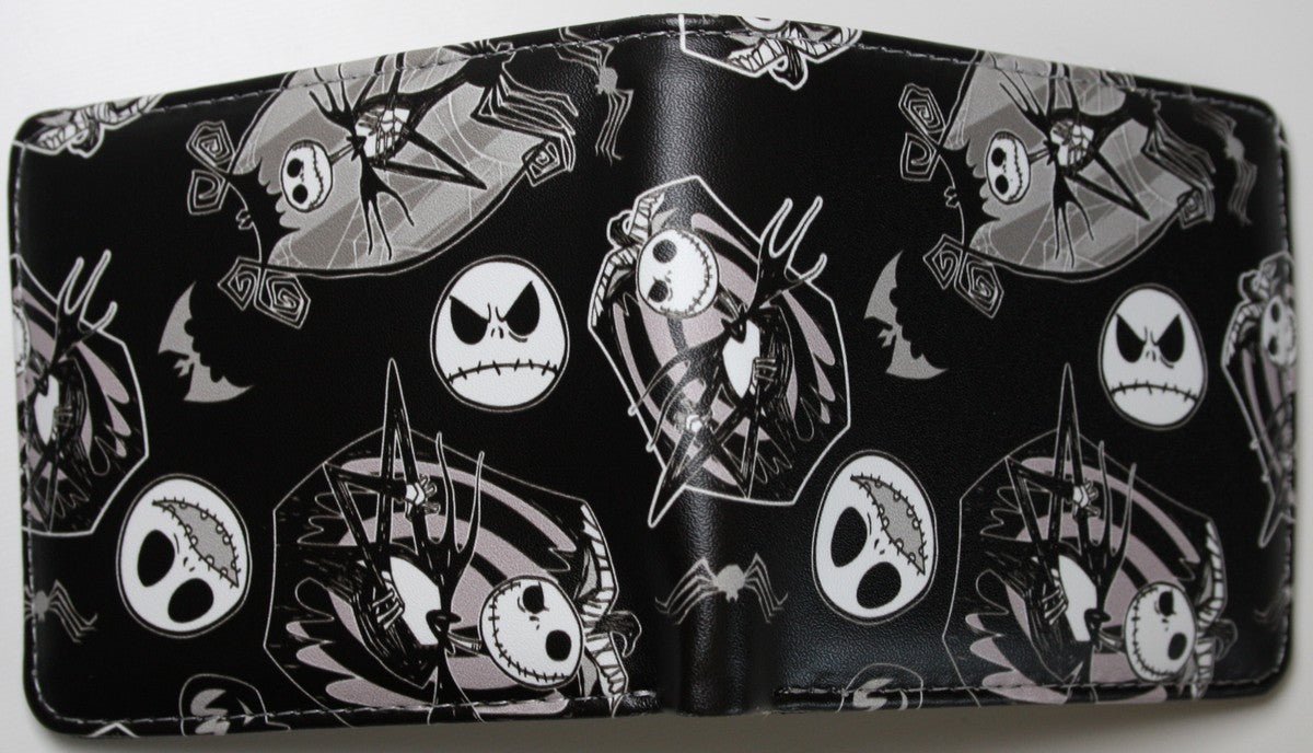 The Nightmare Before Christmas Men Wallet Black Bifold Coins Cards Notes Holder MWAL0800