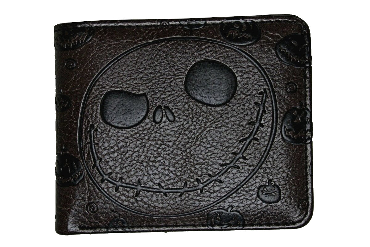 The Nightmare Before Christmas Men Wallet Brown Trifold Coins Cards Notes Holder MWAL0689