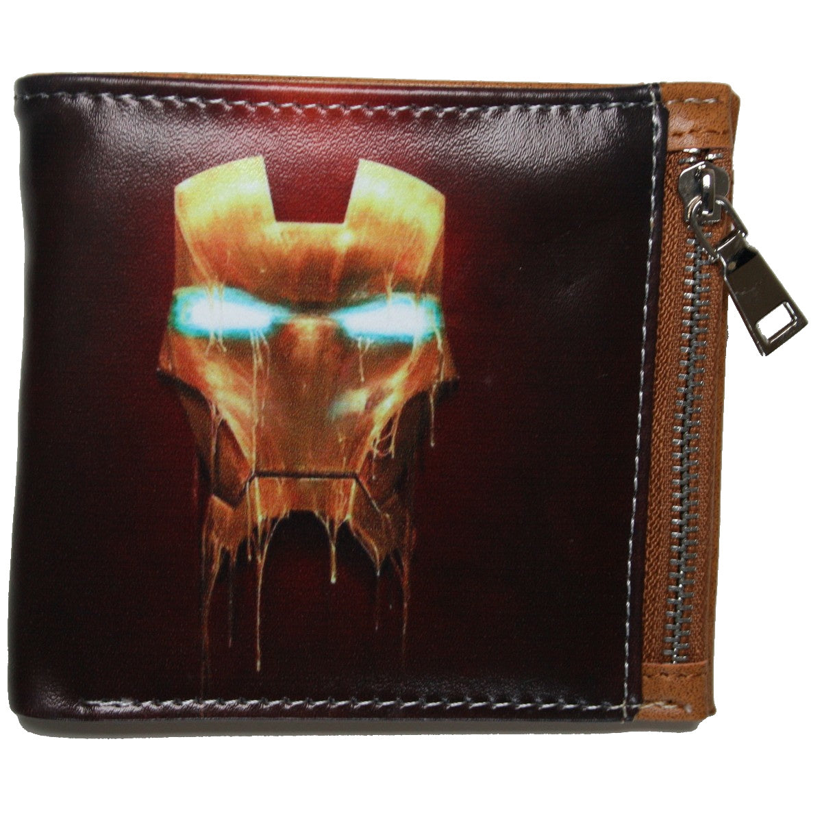 Hero Men Wallet Brown Coins Cards Notes Photo-Clothes, Shoes & Accessories:Men:Men's Accessories:Wallets-Brian and Mary accessories