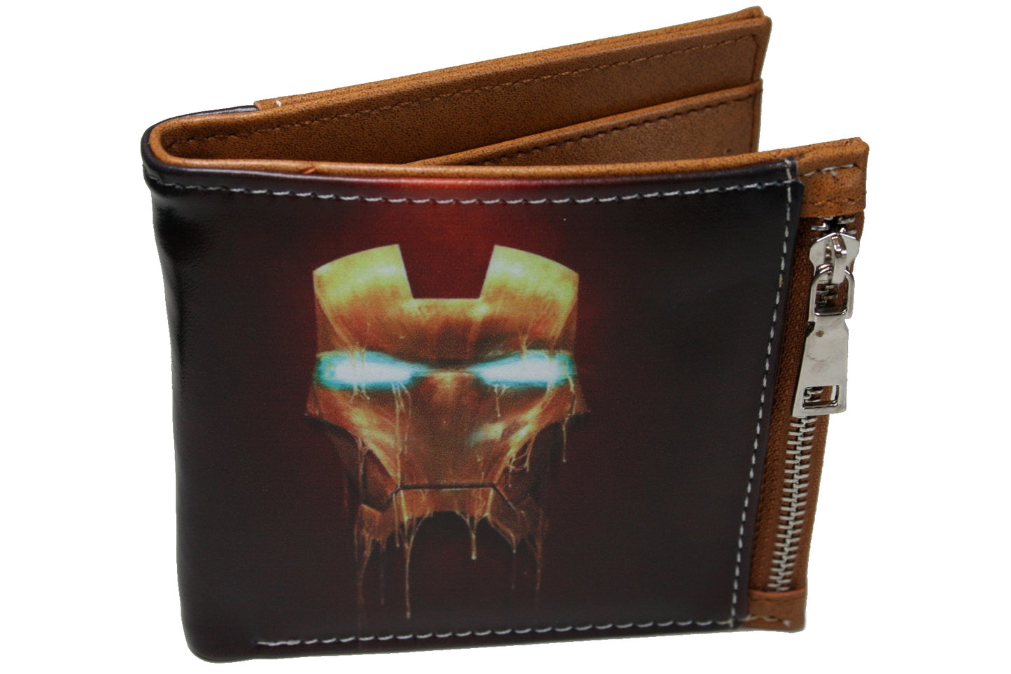 Hero Men Wallet Brown Coins Cards Notes Photo-Clothes, Shoes & Accessories:Men:Men's Accessories:Wallets-Brian and Mary accessories