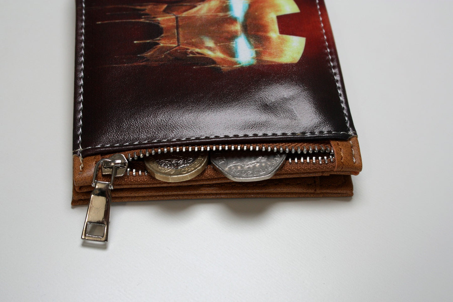 Hero Men Wallet Brown Coins Cards Notes Photo-Clothes, Shoes & Accessories:Men:Men's Accessories:Wallets-Brian and Mary accessories