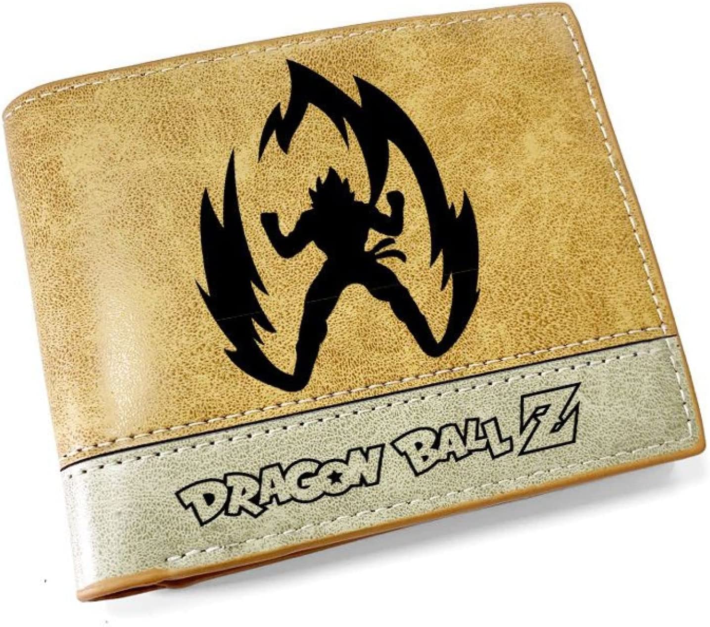 Dragon Ball Z Anime Goku Super Saiyan Men Wallet Brown Cards Notes