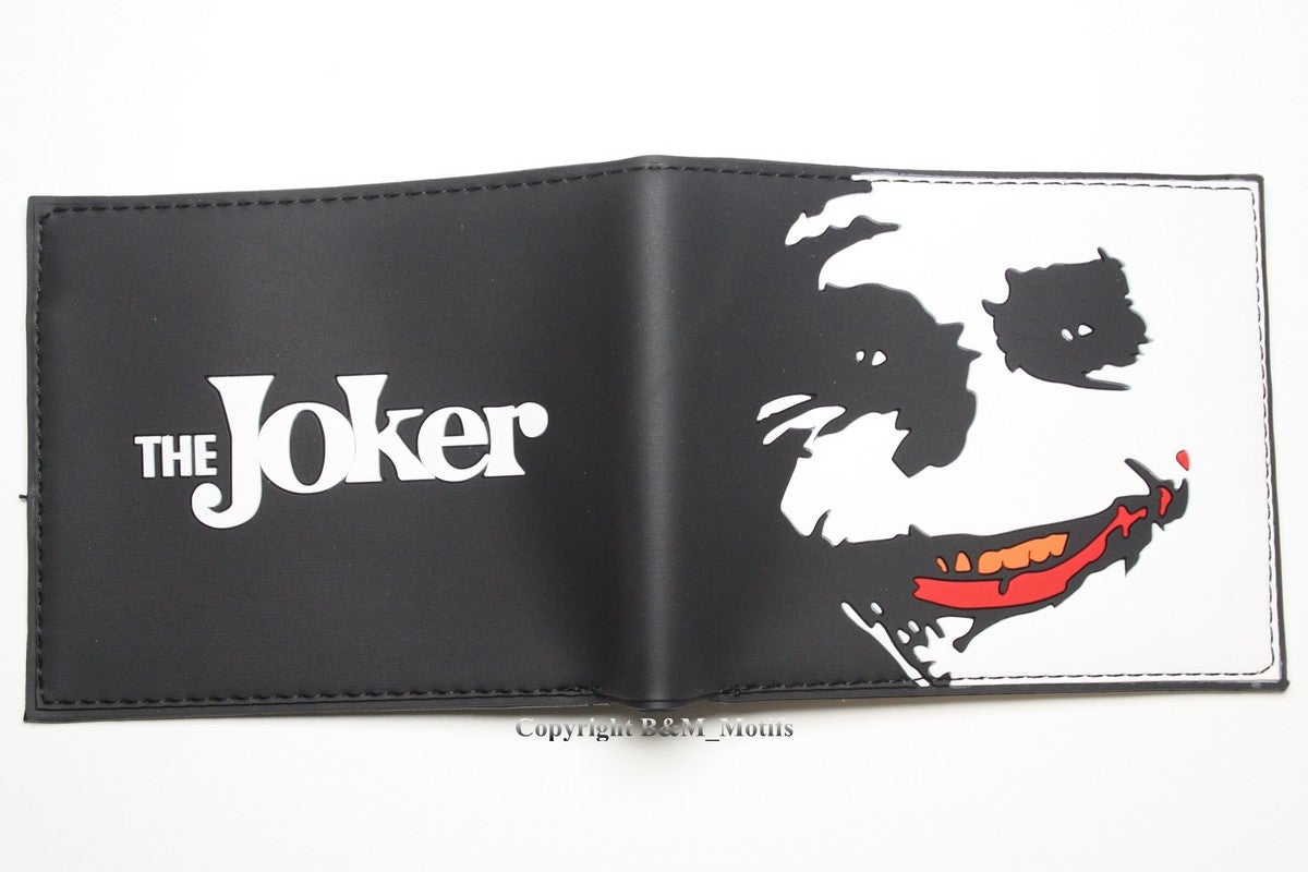 Wallet Gotham City Joker Clown Prince of Crime Men DC Comics Coins Cards Holder MWAL0801