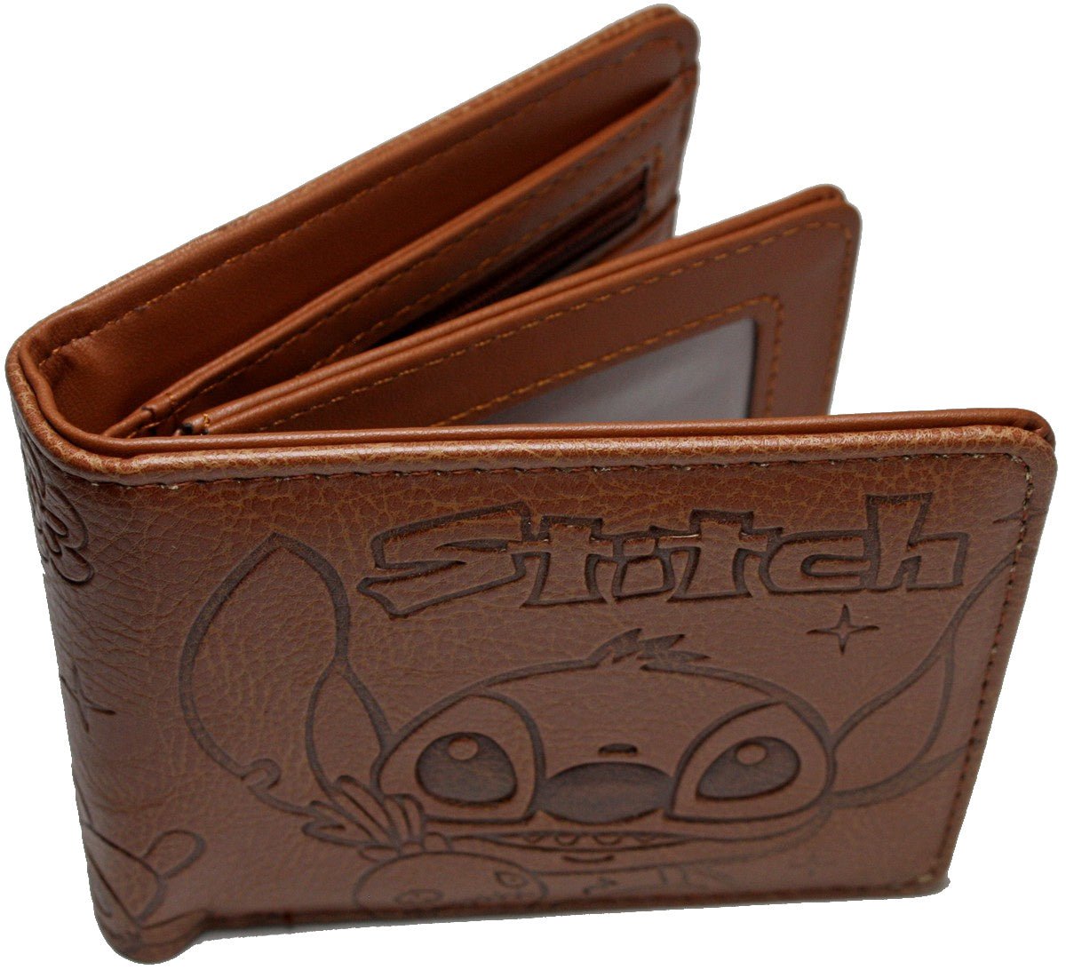 Wallet Lilo and Stitch Trifold Men Boy Brown Coins Cards Notes MWAL0869